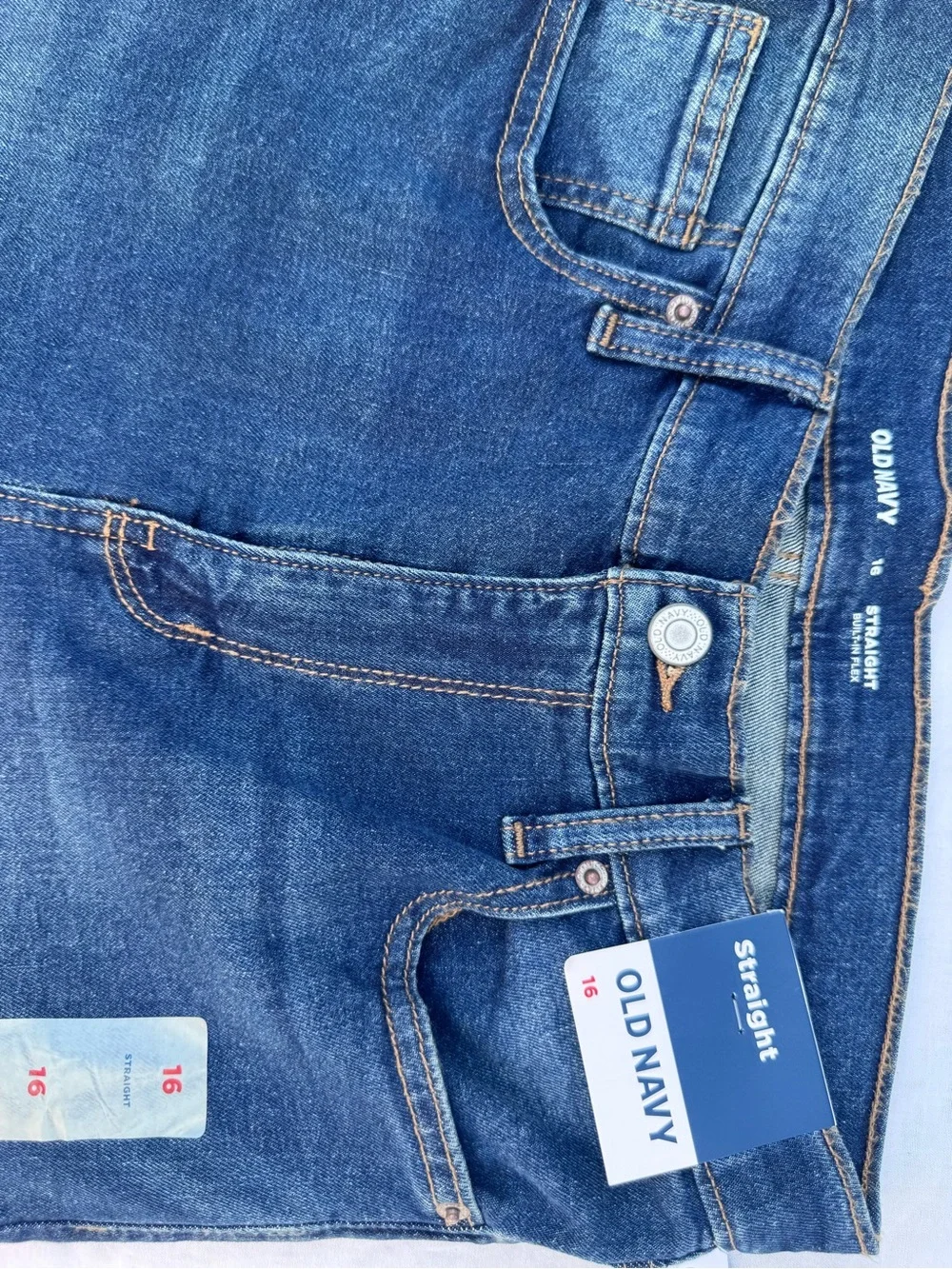 Old Navy Kids Straight Jeans in Deep Indigo